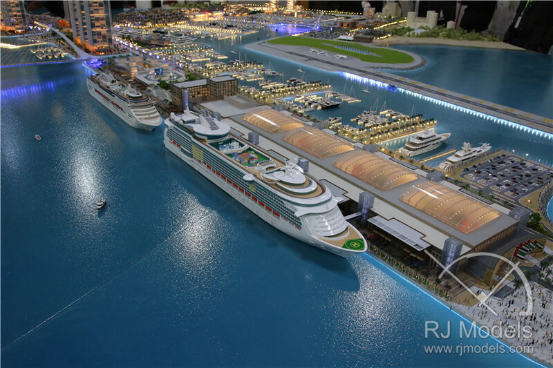 Dubai habour project masterplan model